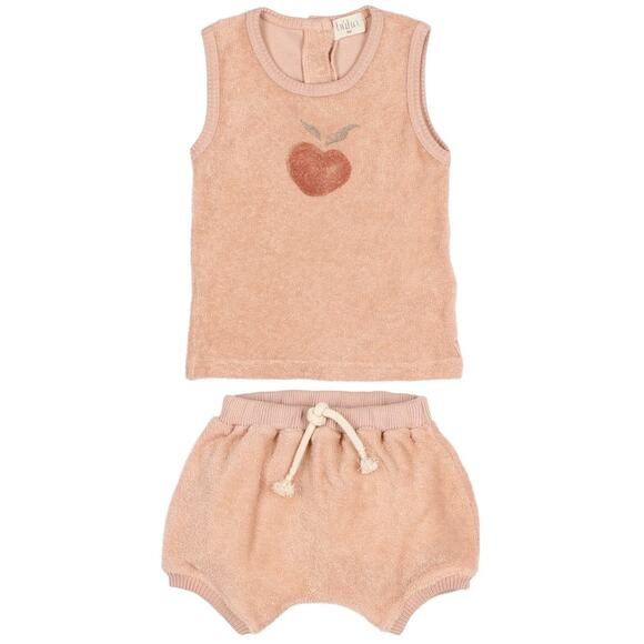 Buho Baby Girl Terry Tank & Bloomer Matching Outfit Set size 18 months - Picture 1 of 9